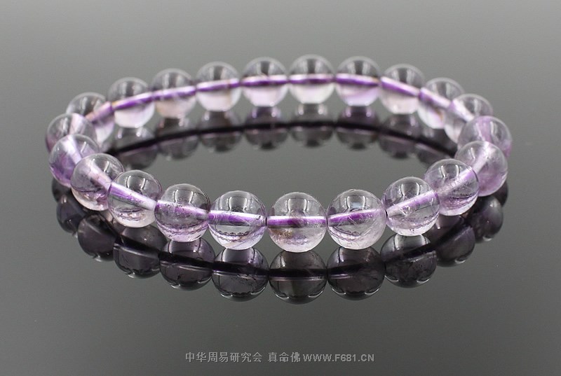 8mm紫水晶手链 爱的守护石